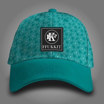 teal cap front -